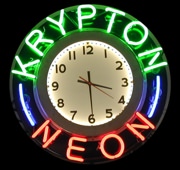 Krypton Neon clock